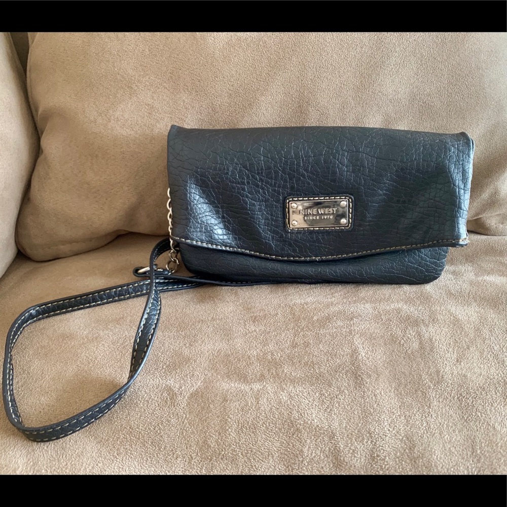 Nine West leather cross body purse and clutch